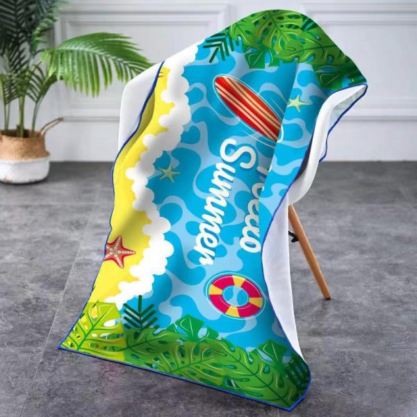 New beach towel with fashionable printed oversized towel