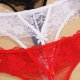 Low waist lace women's underwear mesh sexy ultra-thin one with thong