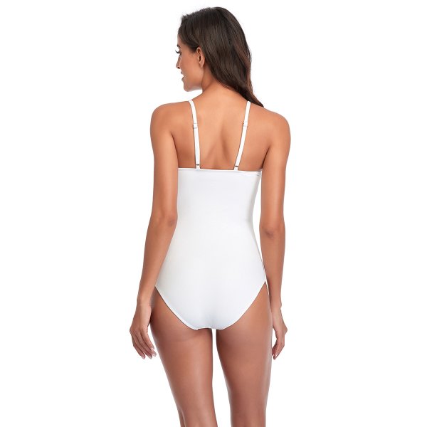 New sexy backless slimming swimsuit for women, hanging neck one-piece swimsuit