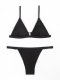 New swimsuit sexy fashion solid color bikini set swimsuit women