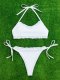 Sexy Bikini Set Women's White Swimsuit