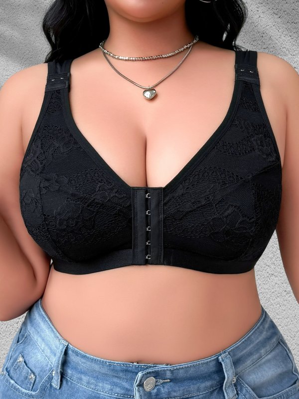 Thin breathable plus size bra, sporty without steel rims, women's bra