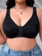 Thin breathable plus size bra, sporty without steel rims, women's bra