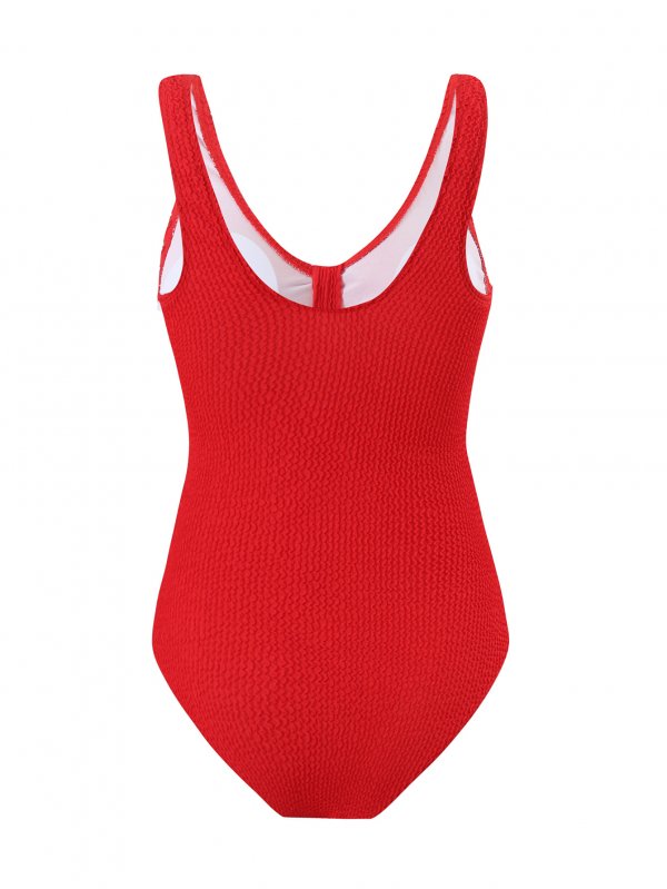 New one-piece swimsuit women's solid color sexy bikini