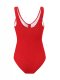New one-piece swimsuit women's solid color sexy bikini