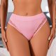 Women's breathable semi-covered hip fishnet hollow-out seamless underwear
