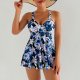 New swimsuit women's skirt style printed Tankini set