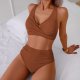 New Split Swimsuit Sexy Women's Solid Color Swimsuit Bikini
