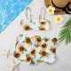New children's swimsuit split print floral three piece shorts bikini