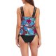 New split Tankini swimsuit printed sexy vest style swimsuit for women