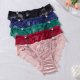 Women's light luxury briefs, featuring sexy lace, breathable lace, thin and smooth, skin-fitting, low-waisted, and half-covered hip