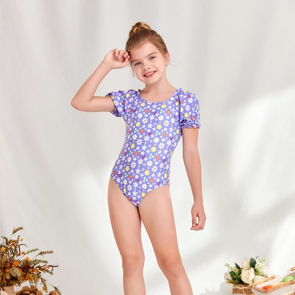 Children's swimsuit, baby girl printed swimsuit, girls' one-piece cute swimsuit