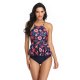 New Split Swimsuit Printed Sexy Skirt Style Strap Swimsuit for Women
