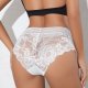 Sexy and transparent new mesh flower lightweight half hip women's triangle pants
