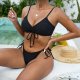 New Split Swimsuit Women's Solid Color Sexy Bikini Set