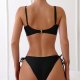 New Split Swimsuit Black Sexy Tight Bikini Set Swimsuit for Women