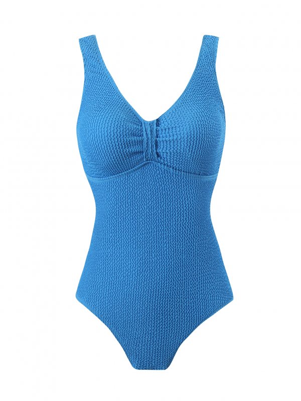 New one-piece swimsuit women's solid color sexy bikini