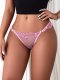 New lace multi-color knitted flower sexy, comfortable, breathable, lightweight women's thong