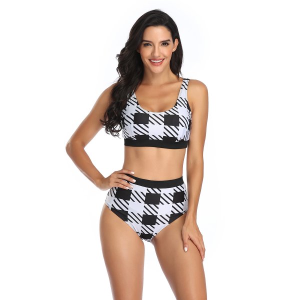 New swimsuit sexy print set bikini swimsuit women