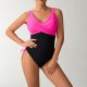 New one-piece swimsuit color blocked sexy cross suspender swimsuit women's bikini