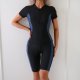 Women's short sleeved split sports swimsuit surfing suit set