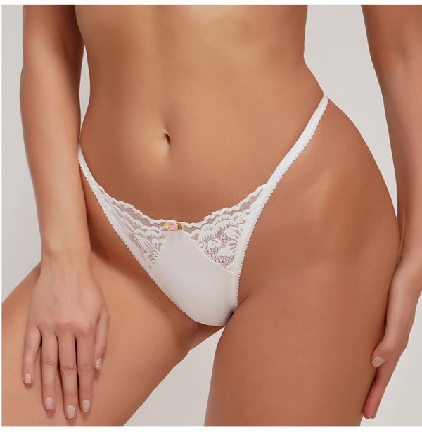 Sexy thong lace women's slim strap seamless low waist women's underwear