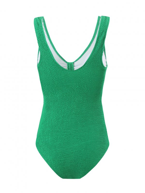 New one-piece swimsuit women's solid color sexy bikini