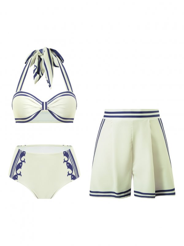 2026 hot swimsuit three piece pants skirt bikini sexy suspender swimsuit sexy swimsuit