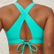 New bikini solid color swimsuit sexy women's swimsuit - top only