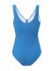 New one-piece swimsuit women's solid color sexy bikini