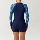 New women's one-piece long sleeved surfing suit with flat angle swimsuit