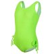 New children's swimsuit solid color mid size children's one-piece swimsuit