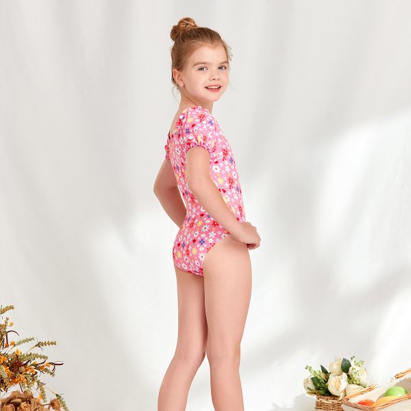 Children's swimsuit, baby girl printed swimsuit, girls' one-piece cute swimsuit