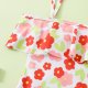Children's swimsuit with ruffle print, cute girls' one-piece swimsuit