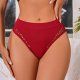 Women's breathable semi-covered hip fishnet hollow-out seamless underwear