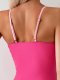 New color blocked one-piece swimsuit ins 2025 new sexy bikini for women
