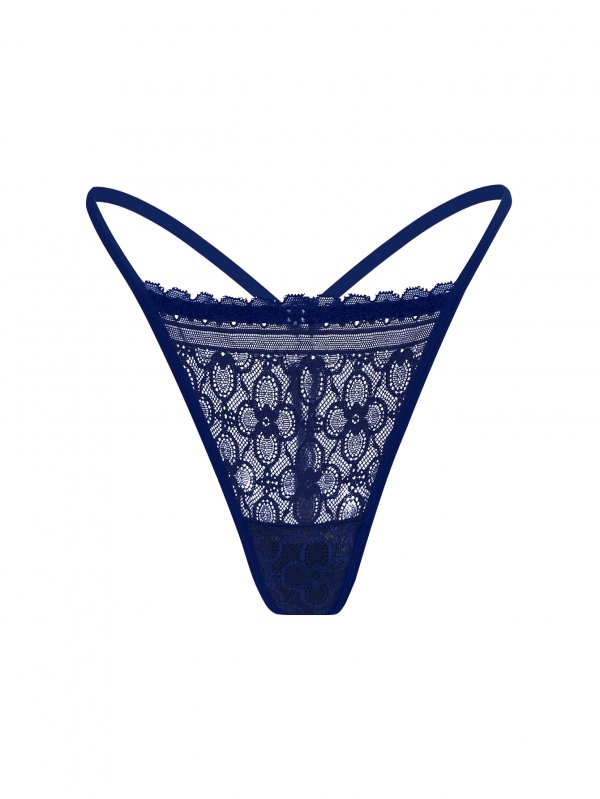 Sexy lace thong with low waist, breathable and tempting women's underwear
