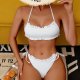 Sexy Bikini Set Women's White Swimsuit