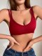 Women's new multi colored bra without steel rim or upper support, breathable and comfortable, slim strap, women's bra