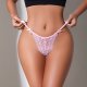 Sexy lace low-waisted half-covered hip breathable erotic underwear for women