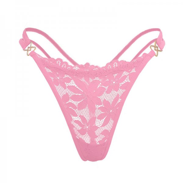 New sexy underwear for women, popular lace comfortable flower metal underwear