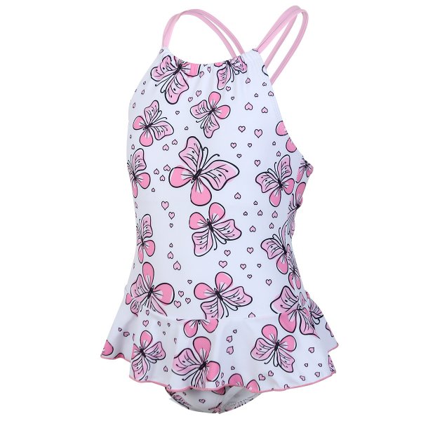 New swimsuit with printed skirt style one-piece swimsuit for girls