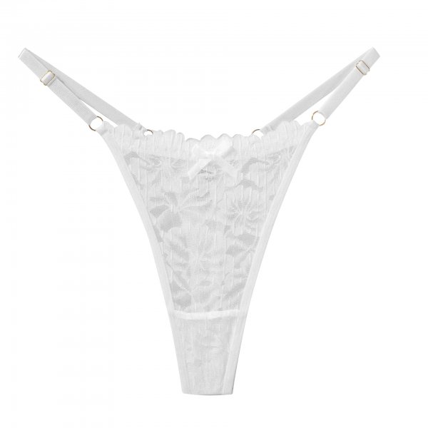 New lace bow hollow low waist sexy women's thong