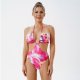 One-piece swimsuit three piece set women's bikini swimsuit lace up beach skirt