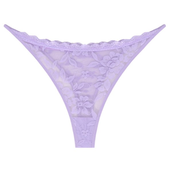 Multi colored lace sexy transparent women's plus size sexy low waisted thong