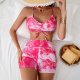 New Split Swimsuit Women's Printed Sexy Bikini Set