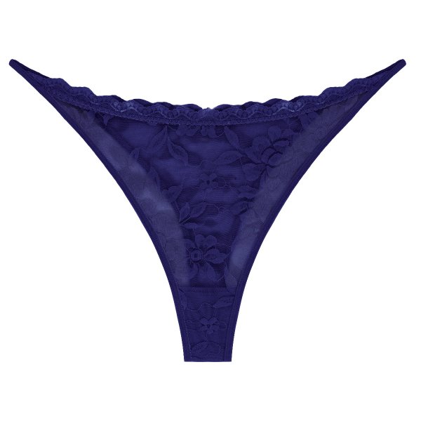 Multi colored lace sexy transparent women's plus size sexy low waisted thong