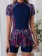 2026 new two-piece short sleeved swimsuit, diving suit, surfing suit for women