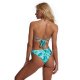 New bikini tie dye neck sexy split swimsuit