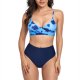 New swimsuit high waisted bikini tie dye printed swimsuit for women